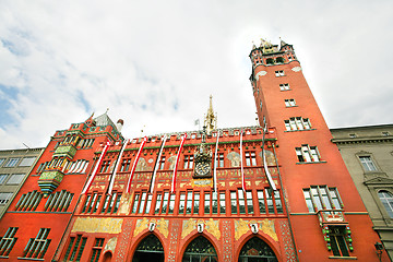 Image showing View of Basel Town Hall, Switzerland. 