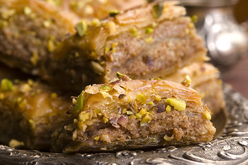 Image showing Baklava - traditional middle east sweet desert