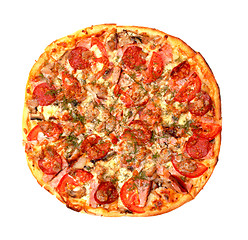 Image showing Baked Sliced Pizza
