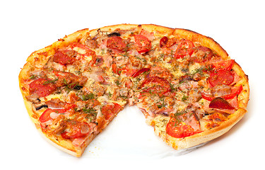 Image showing Baked Sliced Pizza