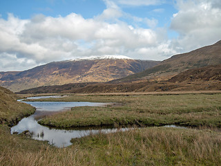 Image showing River Affric in Glen Affric, Scotland in spring.