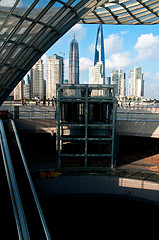 Image showing shanghai pudong view from puxi 