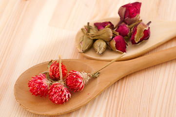 Image showing dry floral herbal tea