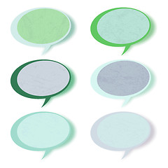 Image showing Retro speech bubbles set with copy space. EPS 8