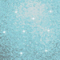 Image showing Blue mosaic background. EPS 8