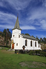 Image showing Church at Kjelkenes, Bremanger.