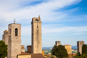 Image showing San Gimignano towers