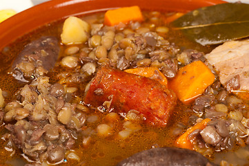 Image showing Spanish lentil stew