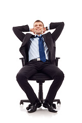 Image showing Relaxed businessman