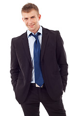 Image showing relaxed businessman