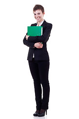 Image showing business woman with folder