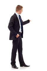 Image showing  business man presenting