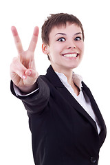 Image showing confident young business woman