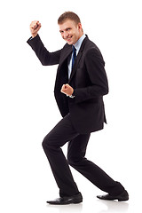 Image showing business man enjoying success 