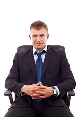 Image showing business man sitting