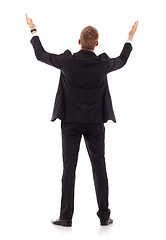 Image showing business man's back 