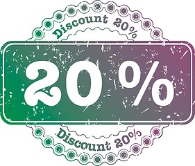 Image showing Stamp Discount twenty percent