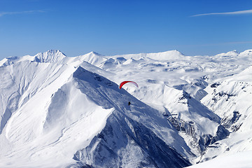 Image showing Speed riding in Caucasus Mountains