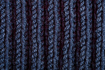 Image showing knitted blue wool texture