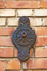 Image showing wall ornament of cast iron