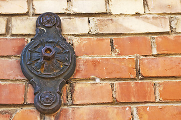 Image showing wall ornament of cast iron