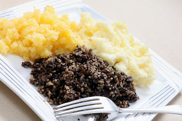 Image showing Haggis tatties and neeps