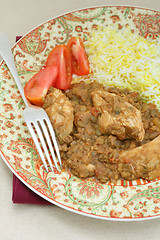 Image showing Chicken dhansak vertical