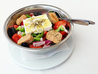 Image showing Traditional Greek salad