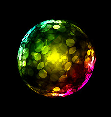 Image showing Three-dimensional colorful sphere design