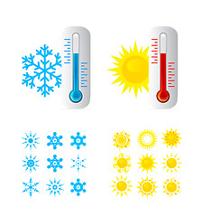 Image showing Thermometer Hot And Cold Temperature