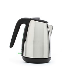 Image showing Stainless steel electric kettle isolated on white