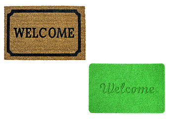 Image showing Welcome mats isolated over white