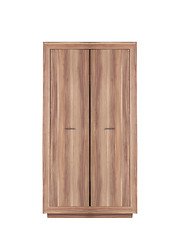 Image showing modern wooden wardrobe on a white