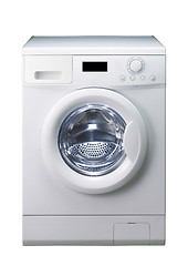 Image showing Washing machine isolated over white