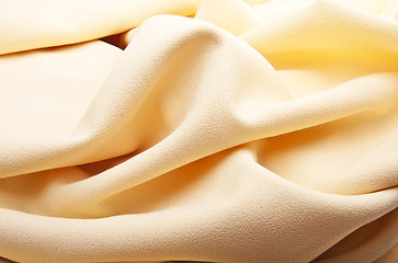 Image showing yellow silk with waves