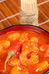 Image showing Spicy shrimps