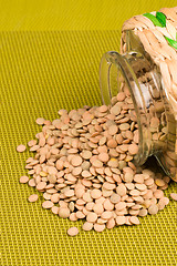 Image showing Raw lentils