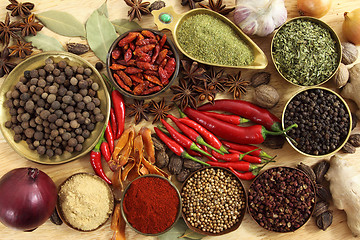 Image showing Spices and herbs