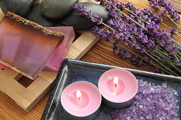 Image showing Lavender spa