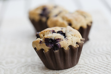 Image showing Blueberry muffins