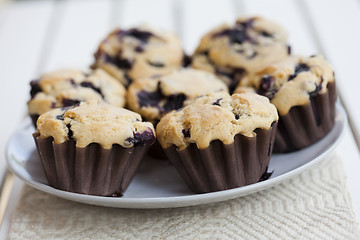 Image showing Blueberry muffins