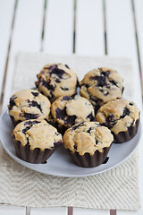 Image showing Blueberry muffins