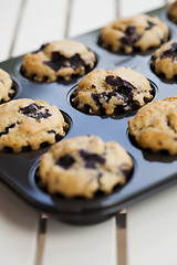 Image showing Blueberry muffins