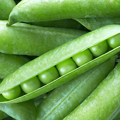 Image showing green peas