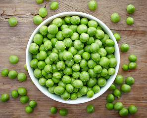 Image showing green peas