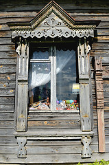 Image showing  Russian window carved platband