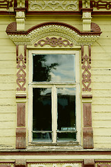 Image showing Russian window carved platband