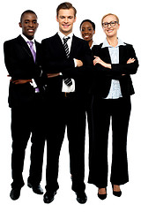 Image showing Group of business people, arms crossed