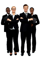 Image showing Full length shot of business team
