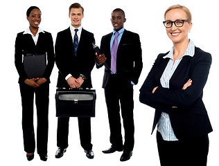 Image showing Group of business people. Business team